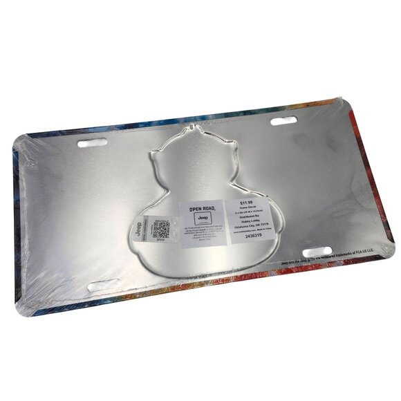 Jeep Yellow Rubber Duck Cool Sunglasses Tie-Dye Aluminum Vanity License Plate - Picture 2 of 2